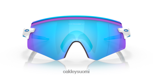 Oakley enkooderi prizm safiirilinssit, kiillotettu valkoinen kehys silmälasit 2T48V41046