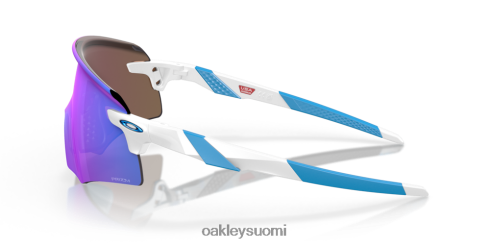 Oakley enkooderi prizm safiirilinssit, kiillotettu valkoinen kehys silmälasit 2T48V41046