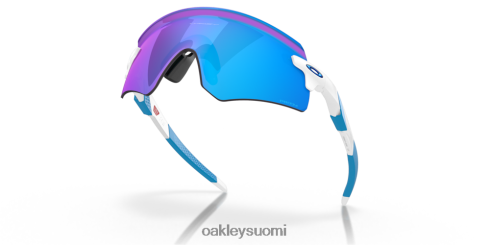 Oakley enkooderi prizm safiirilinssit, kiillotettu valkoinen kehys silmälasit 2T48V41046