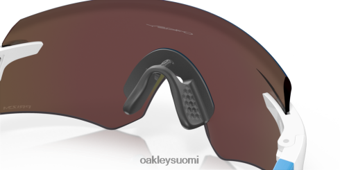 Oakley enkooderi prizm safiirilinssit, kiillotettu valkoinen kehys silmälasit 2T48V41046