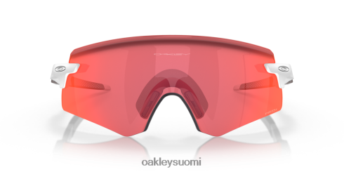 Oakley enkooderi prizm trail taskulamppulinssit, matta valkoinen kehys silmälasit 2T48V41052