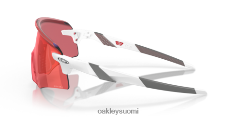 Oakley enkooderi prizm trail taskulamppulinssit, matta valkoinen kehys silmälasit 2T48V41052