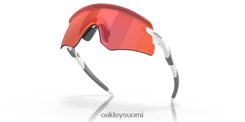 Oakley enkooderi prizm trail taskulamppulinssit, matta valkoinen kehys silmälasit 2T48V41052