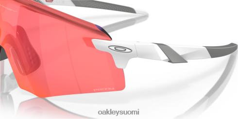 Oakley enkooderi prizm trail taskulamppulinssit, matta valkoinen kehys silmälasit 2T48V41052