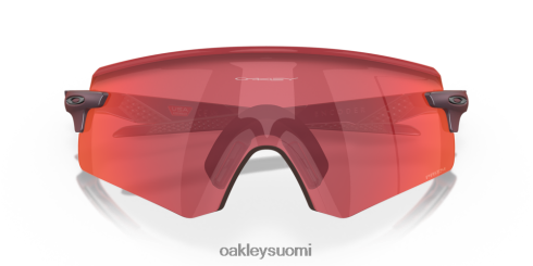 Oakley enkooderi prizm trail taskulamppulinssit, mattapunainen värinvaihtokehys silmälasit 2T48V41048