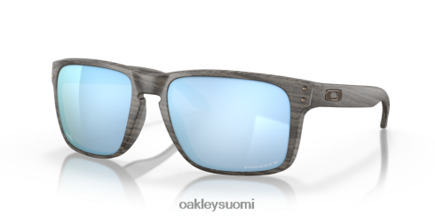 Oakley holbrook xl woodgrain -kokoelma prizm syvän veden polarisoidut linssit, puusyistä kehys silmälasit 2T48V49