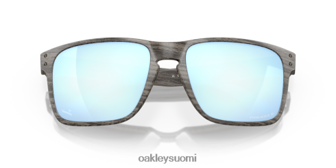Oakley holbrook xl woodgrain -kokoelma prizm syvän veden polarisoidut linssit, puusyistä kehys silmälasit 2T48V49