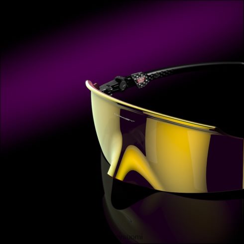 Oakley kato prizm 24k linssit, kiillotettu musta kehys silmälasit 2T48V4987