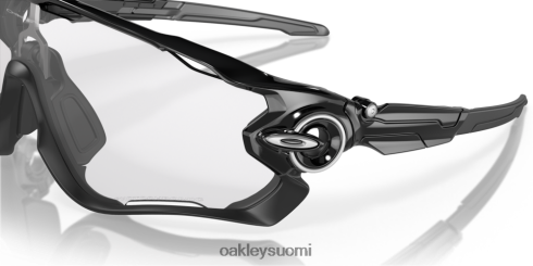 Oakley leuanmurtaja kirkkaasta mustaan ​​iridium fotokromaattiset linssit, kiillotettu musta kehys silmälasit 2T48V4400