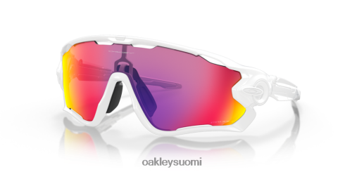 Oakley leuanmurtaja prizm road linssit, kiillotettu valkoinen kehys silmälasit 2T48V4406