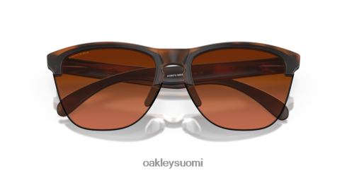 Oakley sammakonnahat lite Prim ruskeat gradienttilinssit, mattaruskea kilpikonnarunko silmälasit 2T48V4214
