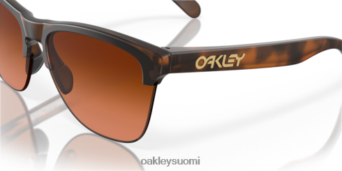 Oakley sammakonnahat lite Prim ruskeat gradienttilinssit, mattaruskea kilpikonnarunko silmälasit 2T48V4214