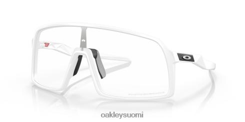 Oakley sutro kirkkaasta mustaan ​​iridium fotokromaattiset linssit, matta valkoinen kehys silmälasit 2T48V491