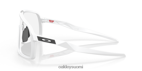Oakley sutro kirkkaasta mustaan ​​iridium fotokromaattiset linssit, matta valkoinen kehys silmälasit 2T48V491