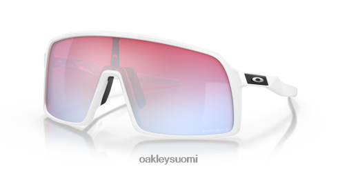 Oakley sutro prizm lumisafiirilinssit, kiillotettu valkoinen kehys silmälasit 2T48V486