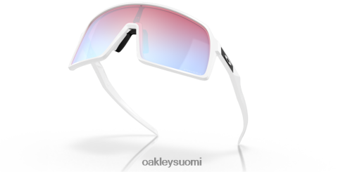 Oakley sutro prizm lumisafiirilinssit, kiillotettu valkoinen kehys silmälasit 2T48V486