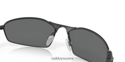 Oakley viiksi Prim mustat polarisoidut linssit, satiini musta kehys silmälasit 2T48V4364