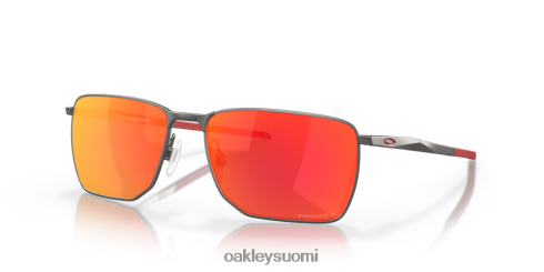 Oakley ejektori prizm rubiini linssit, matta gunmetal runko silmälasit 2T48V4343