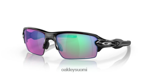 Oakley flak 2.0 (low bridge fit) prizm golflinssit, kiillotettu musta kehys silmälasit 2T48V4863