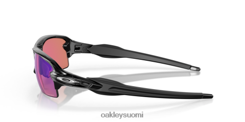 Oakley flak 2.0 (low bridge fit) prizm golflinssit, kiillotettu musta kehys silmälasit 2T48V4863