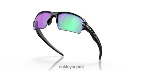Oakley flak 2.0 (low bridge fit) prizm golflinssit, kiillotettu musta kehys silmälasit 2T48V4863