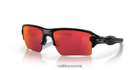 Oakley flak 2.0 xl joukkuevärit prizm field linssit, kiillotettu musta kehys silmälasit 2T48V4136
