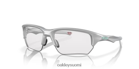 Oakley flak beta (low bridge fit) kirkkaasta mustaan ​​iridium fotokromaattiset linssit, hopea kehys silmälasit 2T48V4923