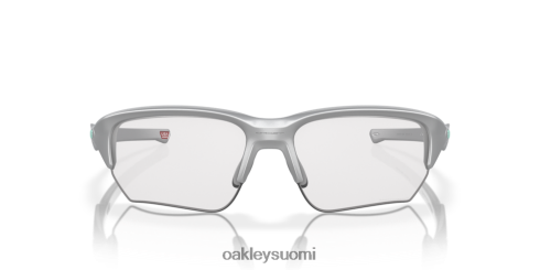 Oakley flak beta (low bridge fit) kirkkaasta mustaan ​​iridium fotokromaattiset linssit, hopea kehys silmälasit 2T48V4923