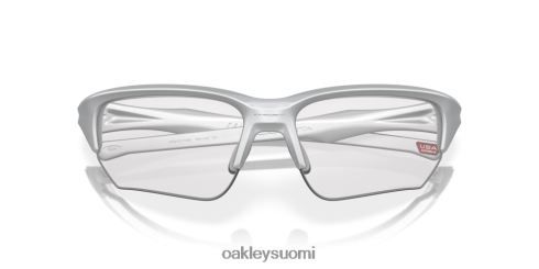 Oakley flak beta (low bridge fit) kirkkaasta mustaan ​​iridium fotokromaattiset linssit, hopea kehys silmälasit 2T48V4923
