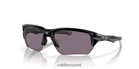Oakley flak beta (low bridge fit) primin harmaat linssit, kiillotettu musta kehys silmälasit 2T48V4926
