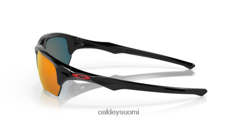 Oakley flak beta rubiiniiridium polarisoidut linssit, kiillotettu musta kehys silmälasit 2T48V4310