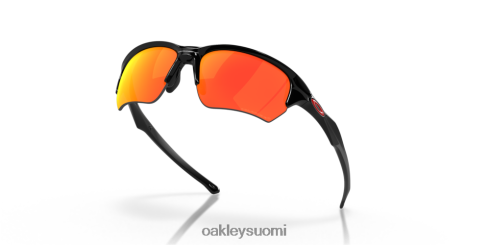 Oakley flak beta rubiiniiridium polarisoidut linssit, kiillotettu musta kehys silmälasit 2T48V4310