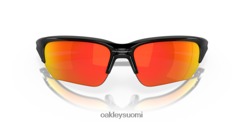 Oakley flak beta rubiiniiridium polarisoidut linssit, kiillotettu musta kehys silmälasit 2T48V4310