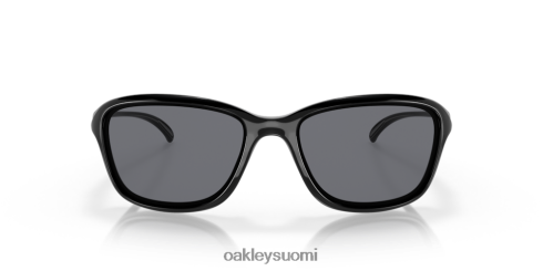 Oakley hän on pysäyttämätön harmaat linssit, kiillotettu musta kehys silmälasit 2T48V4358