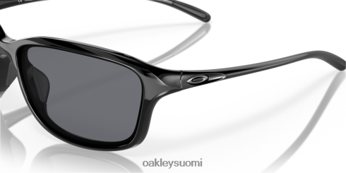 Oakley hän on pysäyttämätön harmaat linssit, kiillotettu musta kehys silmälasit 2T48V4358