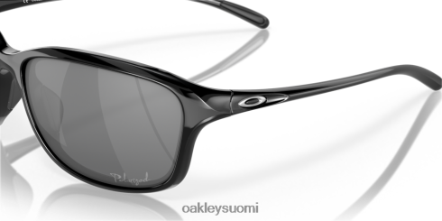 Oakley hän on pysäyttämätön mustat iridiumpolarisoidut linssit, kiillotettu musta kehys silmälasit 2T48V4357