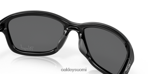 Oakley hän on pysäyttämätön mustat iridiumpolarisoidut linssit, kiillotettu musta kehys silmälasit 2T48V4357