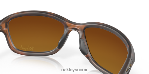 Oakley hän on pysäyttämätön ruskeat gradienttipolarisoidut linssit, mattaruskea kilpikonnarunko silmälasit 2T48V4355