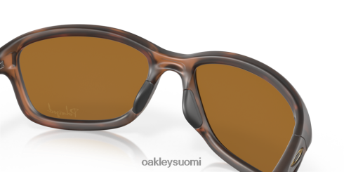 Oakley hän on pysäyttämätön volframi iridium polarisoidut linssit, mattaruskea kilpikonnarunko silmälasit 2T48V4356
