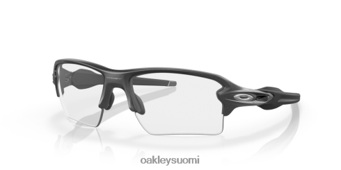 Oakley hiutale 2,0 xl kirkkaasta mustaan ​​iridium fotokromaattiset linssit, teräsrunko silmälasit 2T48V4128