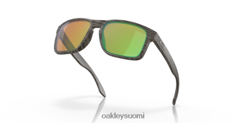 Oakley holbrook woodgrain kokoelma prizm matalan veden polarisoidut linssit, puusyistä kehys silmälasit 2T48V465