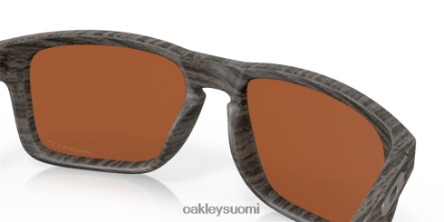 Oakley holbrook woodgrain kokoelma prizm matalan veden polarisoidut linssit, puusyistä kehys silmälasit 2T48V465