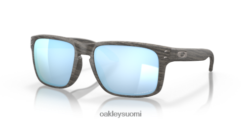 Oakley holbrook woodgrain kokoelma prizm syvän veden polarisoidut linssit, puusyistä kehys silmälasit 2T48V466