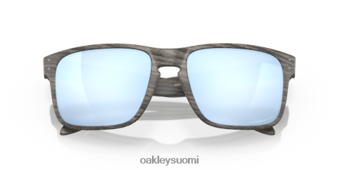 Oakley holbrook woodgrain kokoelma prizm syvän veden polarisoidut linssit, puusyistä kehys silmälasit 2T48V466