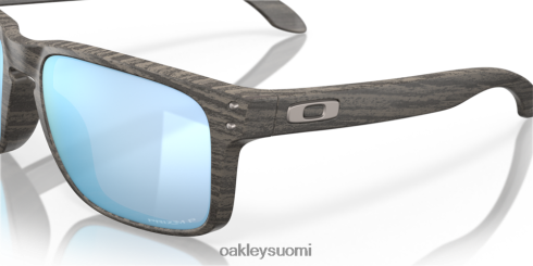 Oakley holbrook woodgrain kokoelma prizm syvän veden polarisoidut linssit, puusyistä kehys silmälasit 2T48V466