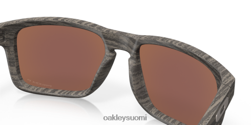 Oakley holbrook woodgrain kokoelma prizm syvän veden polarisoidut linssit, puusyistä kehys silmälasit 2T48V466