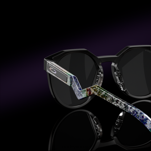 Oakley hstn verve -kokoelma Prim mustat polarisoidut linssit, mattaharmaa savukehys silmälasit 2T48V41015