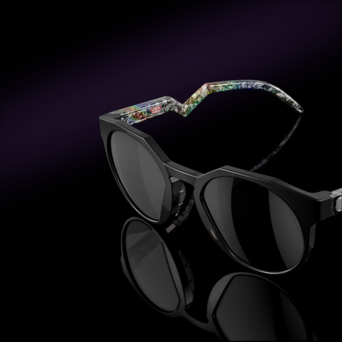 Oakley hstn verve -kokoelma Prim mustat polarisoidut linssit, mattaharmaa savukehys silmälasit 2T48V41015