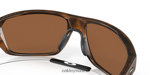 Oakley jaettu laukaus Prim volframipolarisoidut linssit, matta kilpikonnarunko silmälasit 2T48V4297