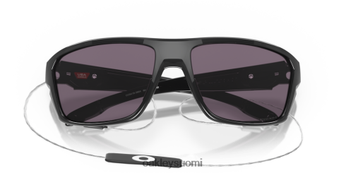 Oakley jaettu laukaus primin harmaat linssit, musta mustekehys silmälasit 2T48V4305